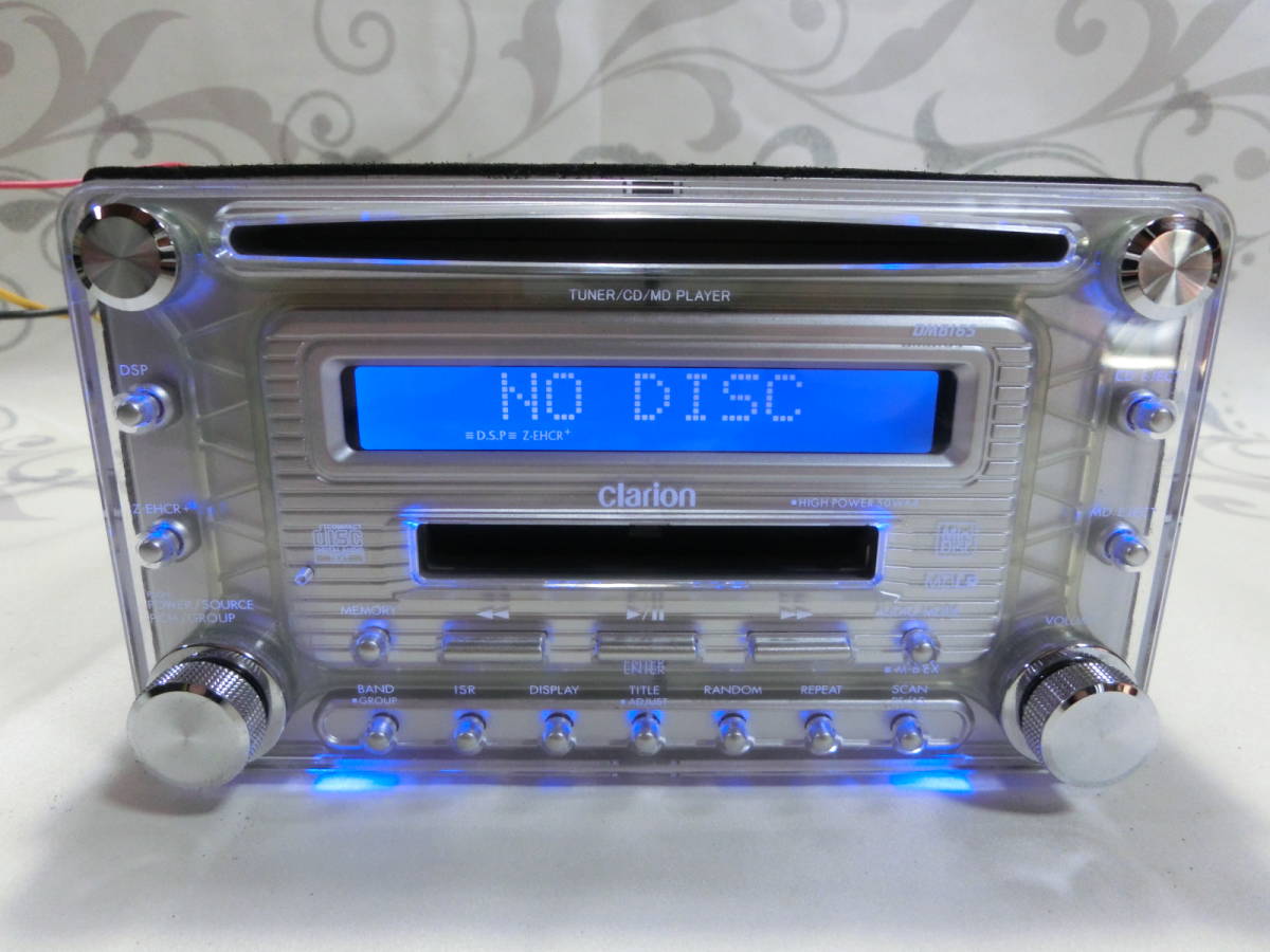 clarion クラリオン DMB165 CD MD デッキ プレーヤー 2DIN 動作OK