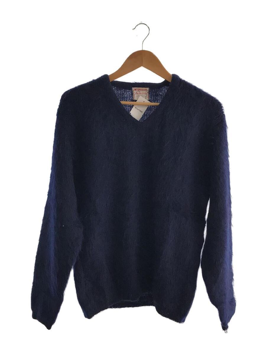 McGREGOR◆50～60s/Vネックモヘアセーター/M/モヘア/ネイビー