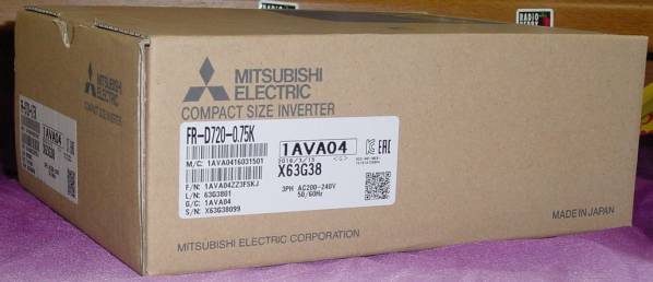 ★送料込み・新品・三菱インバーター・FR-D720-0.75K★