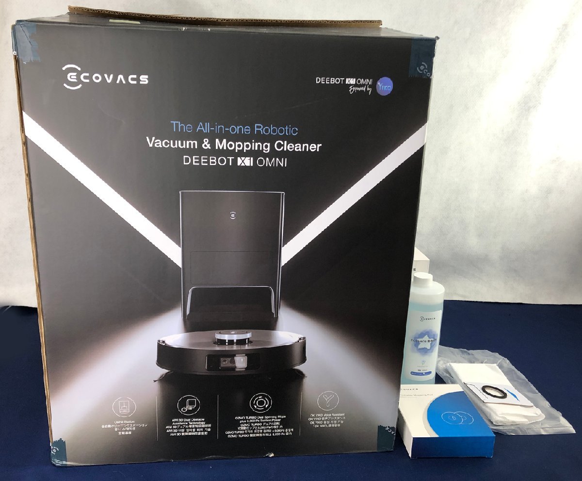 ☆中古品☆ロボット掃除機 DEEBOT X1 OMNI DEX11 ECOVACS エコ