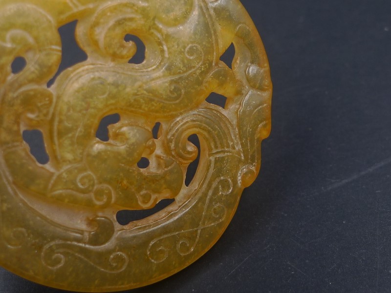 中国美術 龍 中国古玩 玉石 彫刻 玉製 - 砡 雲錦中国美術 古玩 装飾 翡翠
