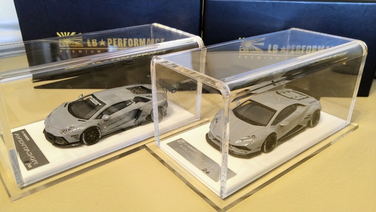 1/64 ランボルギーニ アヴェンタドール LP700ウラカン LP610 LB Works 2台セット