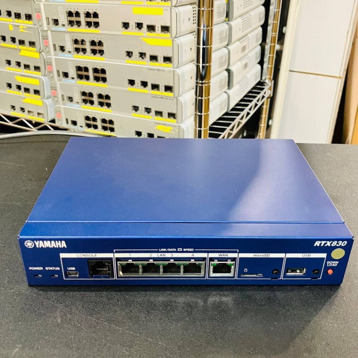 Y06【通電OK】YAMAHA RTX830 ギガアクセス VPN ルーター LANマップ