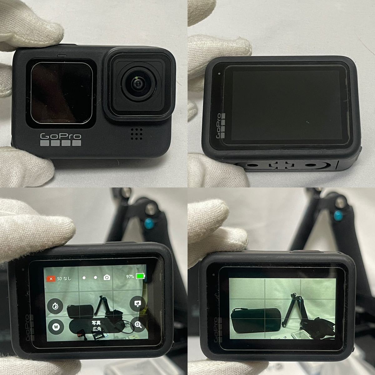 1円スタート】美品.GoPro HERO9 Black バッテリー2個 付属品多数 動作 