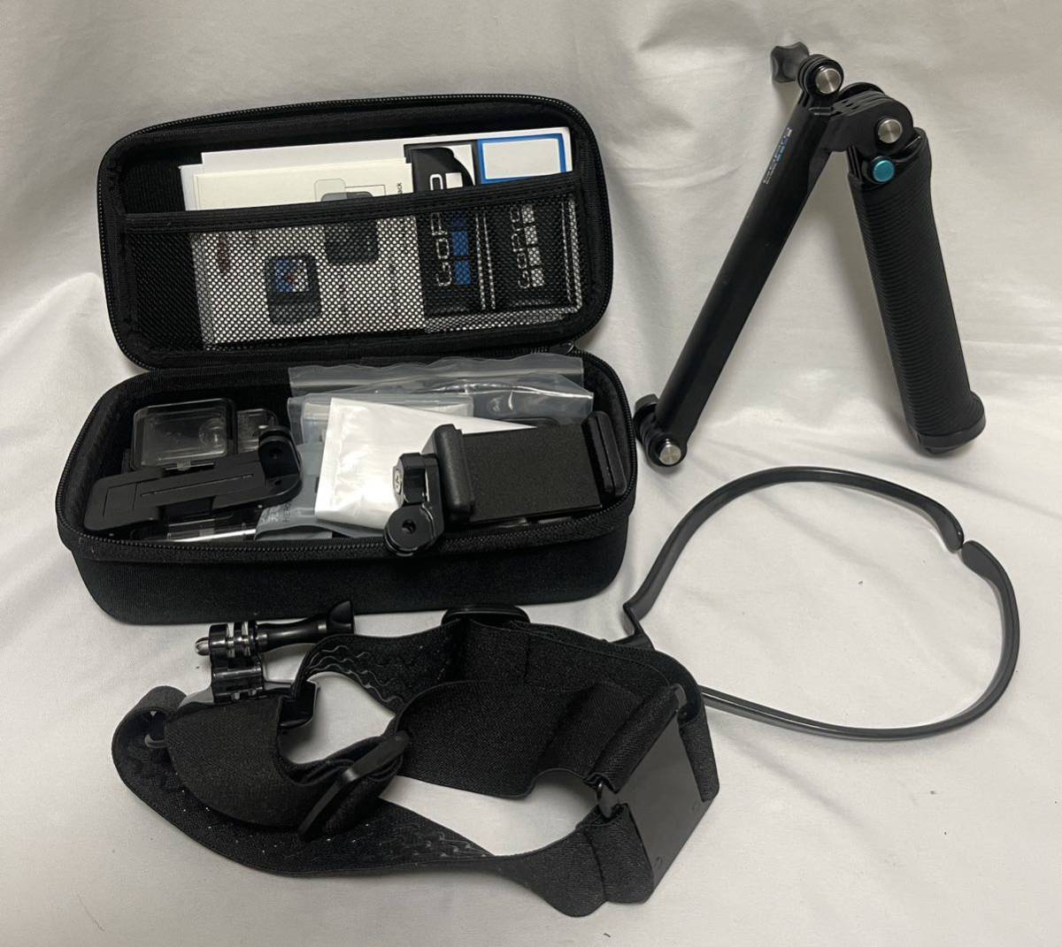 1円スタート】美品.GoPro HERO9 Black バッテリー2個 付属品多数 動作 