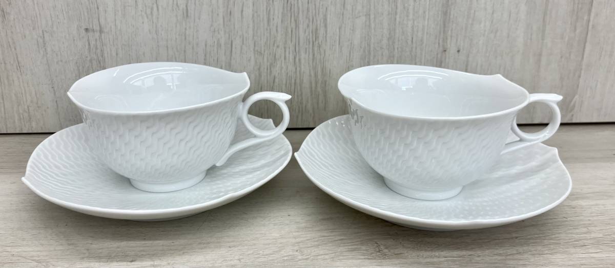  MEISSEN マイセン カップ＆ソーサー 2客セット 波の戯れ(マイセン)｜売買されたオークション情報、yahooの商品情報をアーカイブ公開 - オークファン マイセン