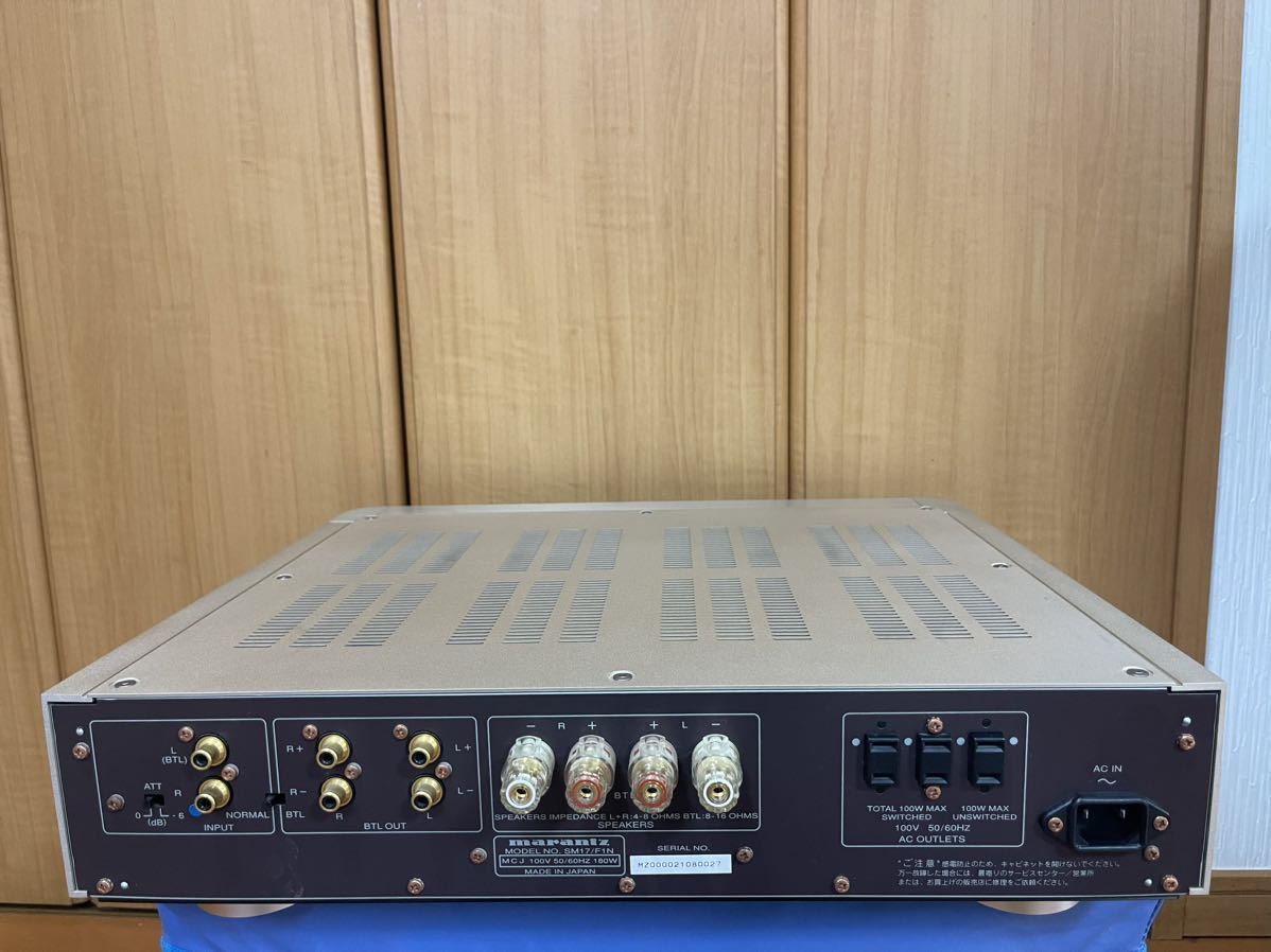 マランツMarantz MARANTZ パワーアンプ２台SM-17SA ver2 Marantz SM-17SA ver.2 パワーアンプ② marantz マランツ Marantz SM