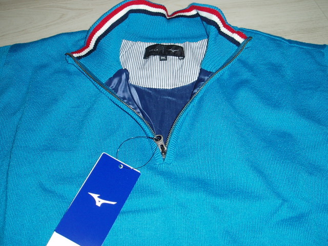 即決！新品★[ミズノ]ゴルフウェア ハーフジップアップセーター【2XL】15，400円　 E2MC1525 　　Q6