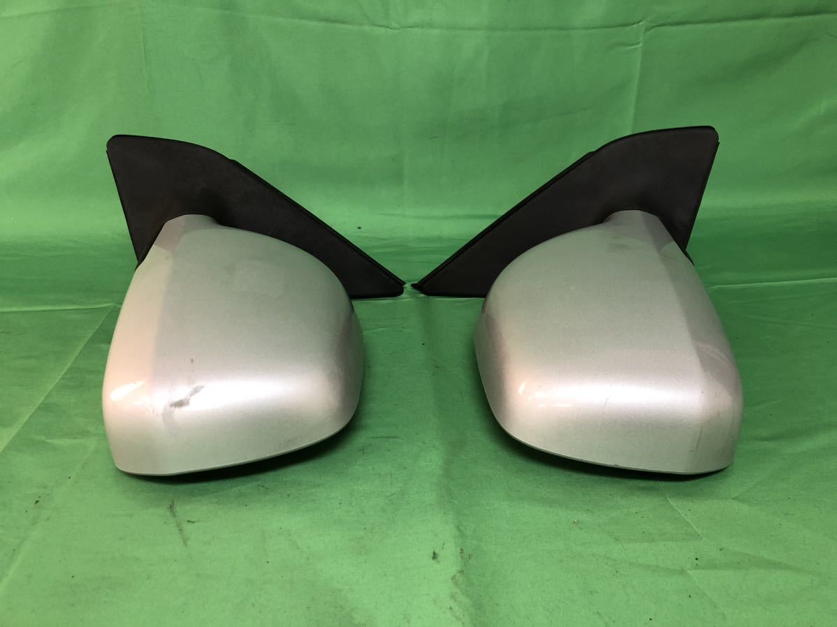 KJ200 中古 ファンカーゴ NCP20 平成12年4月 手動格納 ドアミラー サイドミラー 左右 セット カラー シルバーＭ 199 動作保証 010049_2