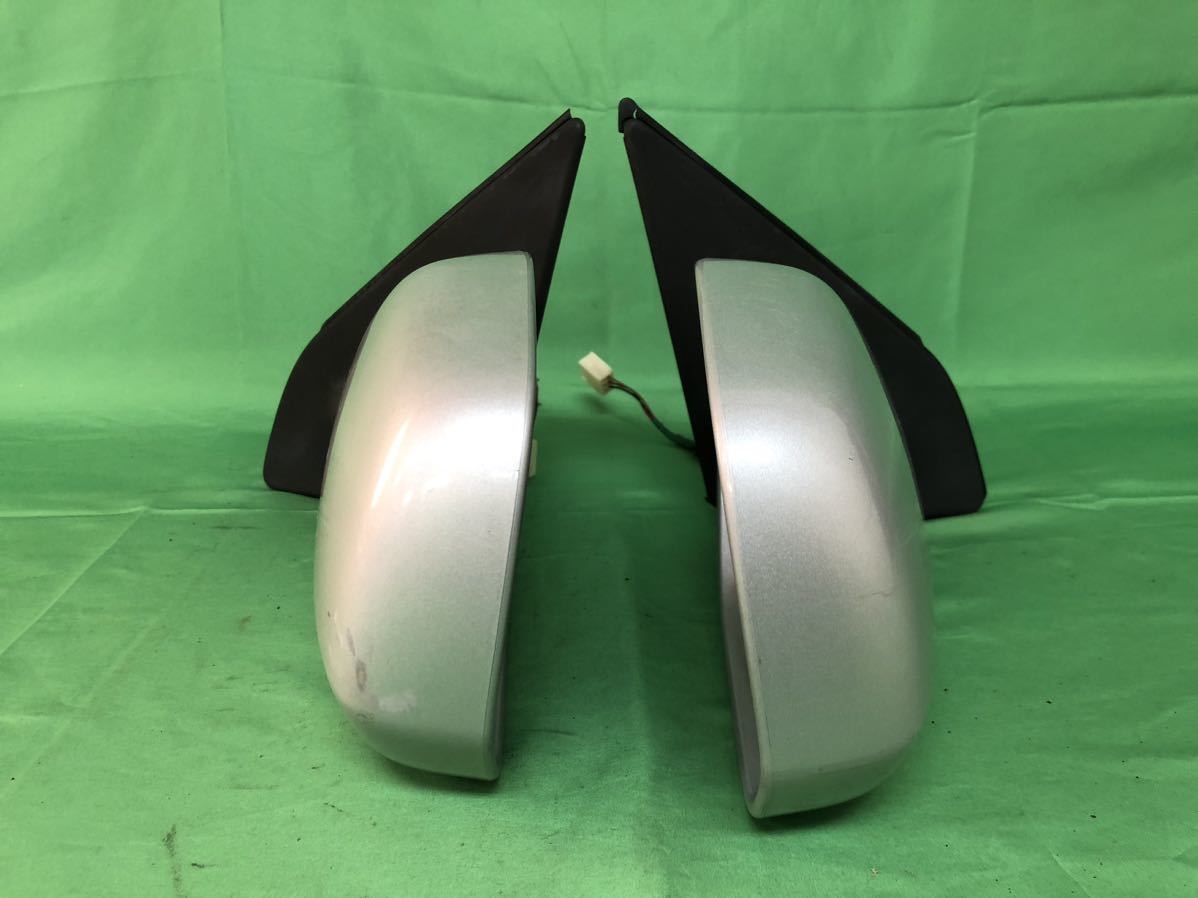 KJ200 中古 ファンカーゴ NCP20 平成12年4月 手動格納 ドアミラー サイドミラー 左右 セット カラー シルバーＭ 199 動作保証 010049_4