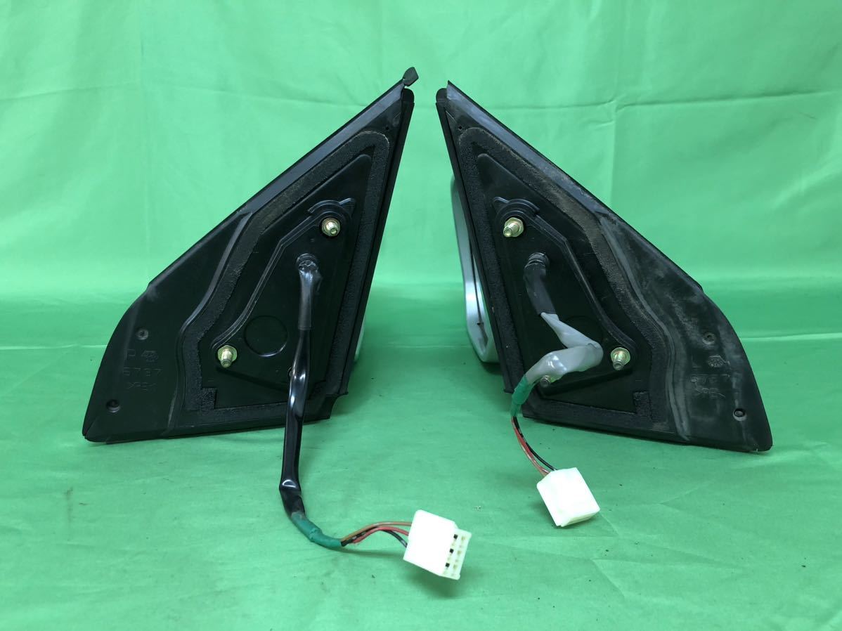 KJ200 中古 ファンカーゴ NCP20 平成12年4月 手動格納 ドアミラー サイドミラー 左右 セット カラー シルバーＭ 199 動作保証 010049_7