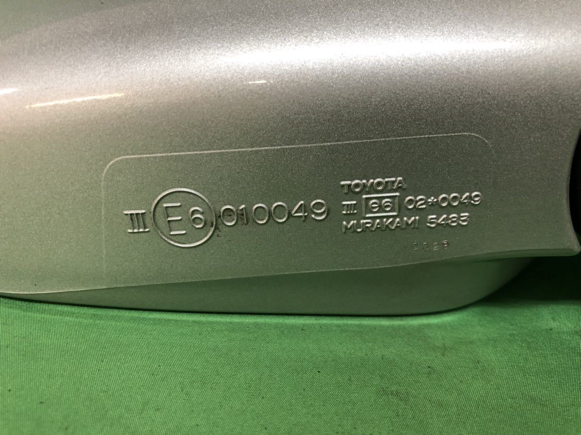 KJ200 中古 ファンカーゴ NCP20 平成12年4月 手動格納 ドアミラー サイドミラー 左右 セット カラー シルバーＭ 199 動作保証 010049_9