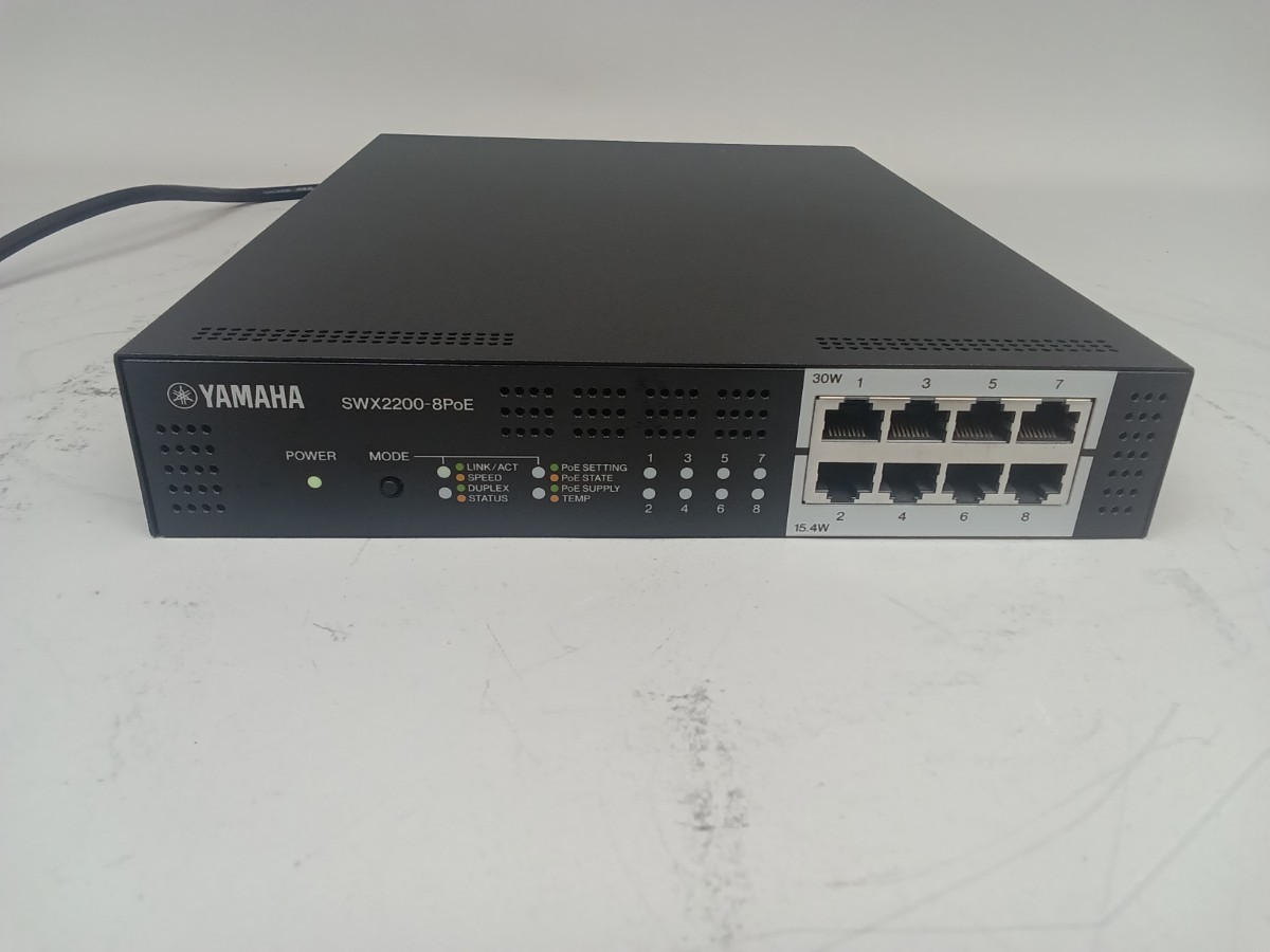 YAMAHA スマートL2スイッチ SWX2200-8PoE ② YAMAHA スマートL2