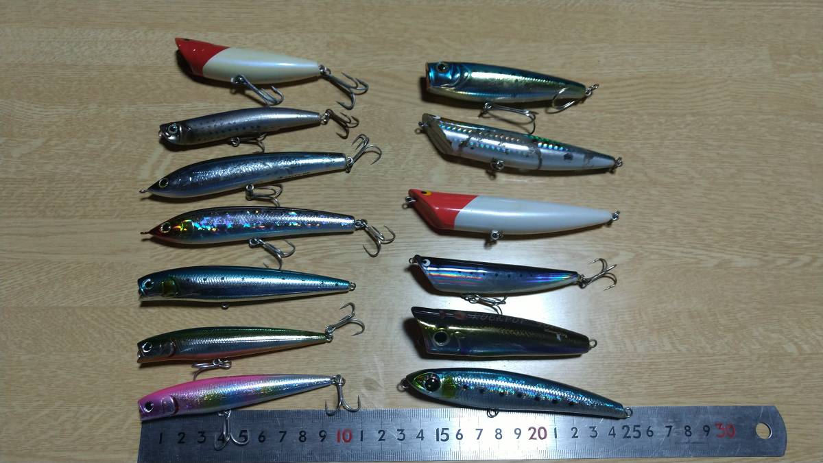 青物ルアー10個 ロックショア 未使用7個 青物ルアー10個 ロックショア