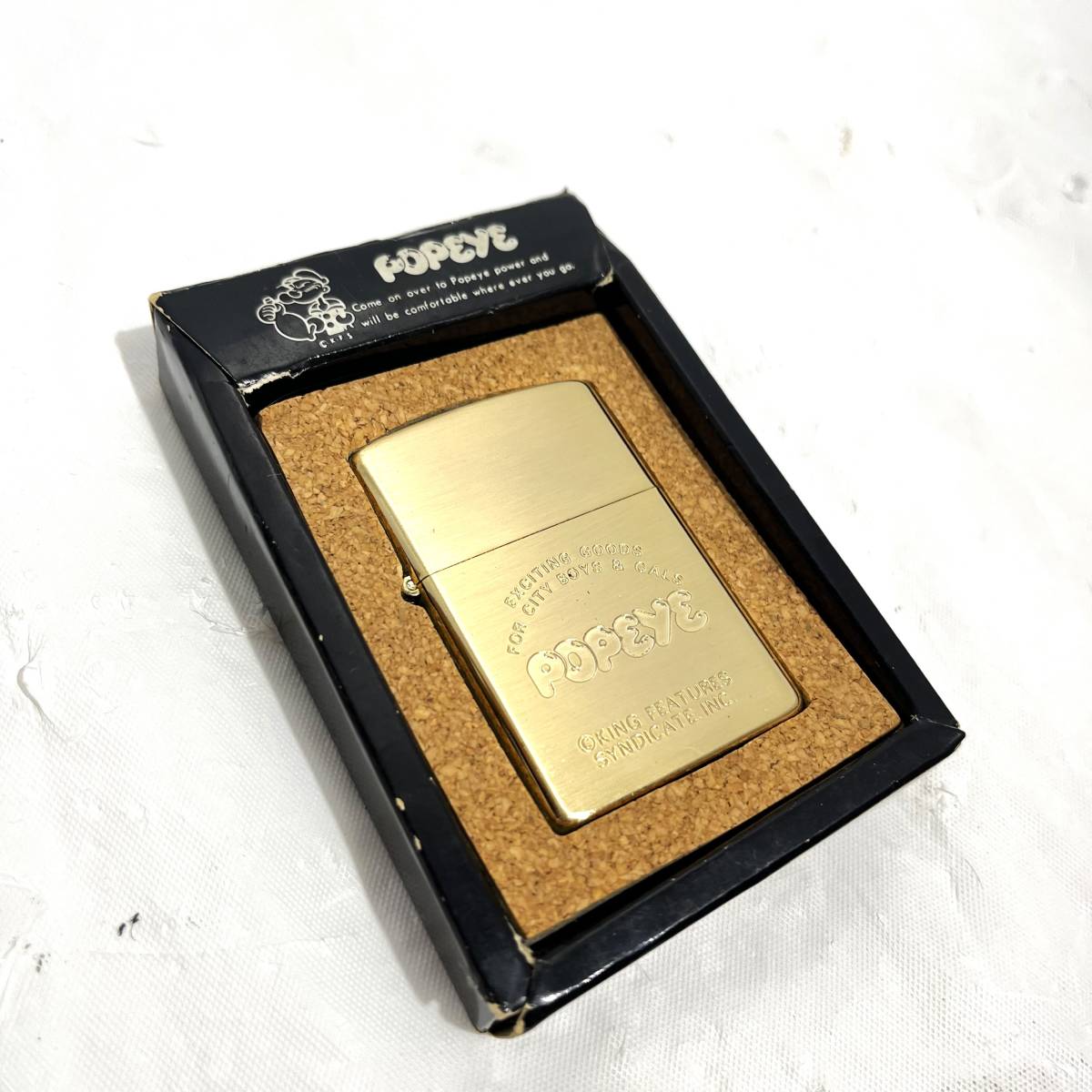 志木)箱付☆POPEYE/ポパイ オイルライター 喫煙具 タバコ 煙草 グッズ 