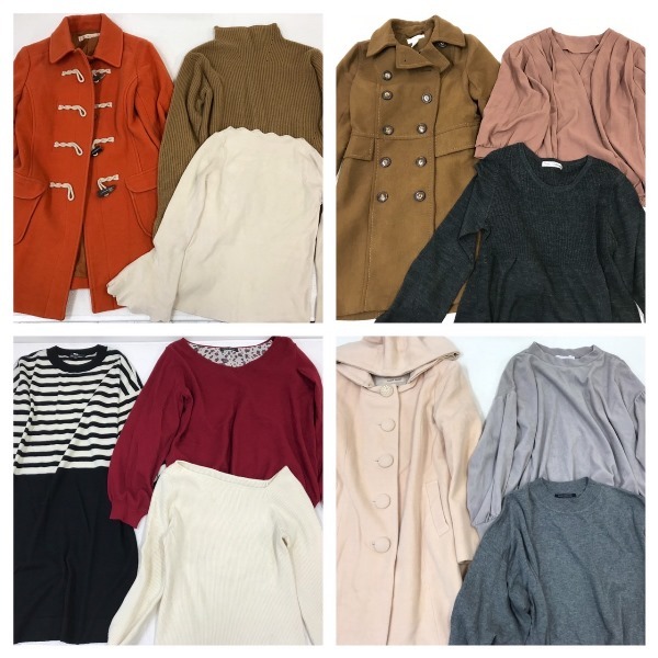 FS－970　＊秋冬物入り＊大人シンプルコーデ　アウター入り【＃無印・H&M等　おまとめセット　サイズS~L　大量２５着　】☆大量☆古着☆