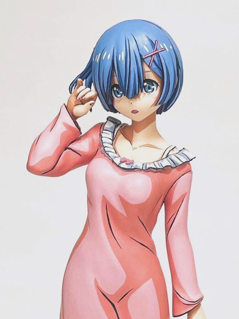 リゼロ　レム　フィギュア　リペイント リゼロ Re:ゼロから始める異世界生活 レム リペイント フィギュア 顔