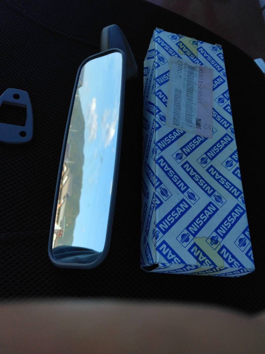 ブラック×2枚 日産 ハコスカ 後期 純正 ルームミラー 新品未使用 ハコスカ純正ルーム
