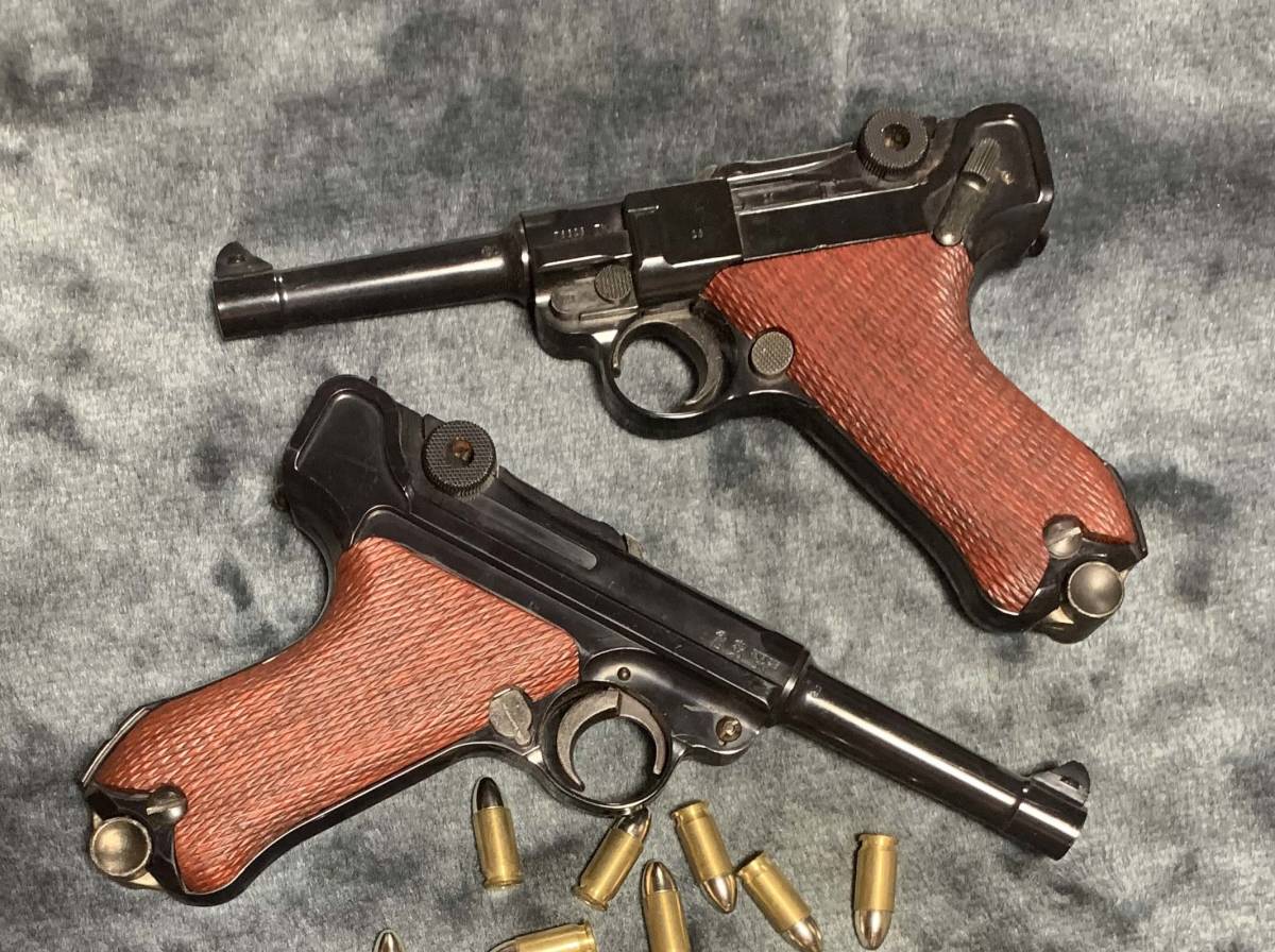 □□旧MGC P-08用木製グリップ（パドゥーク） 新品未使用