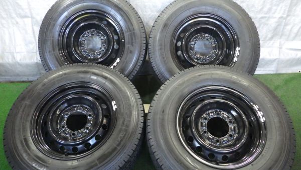 195/80R15 107/105L トーヨー DELVEX934 スタッドレスタイヤ 15×6J PCD139.7 ＋35 ハイエース 純正 スチールホイール トーヨータイヤ DELVEX 0 バリ山☆ (トーヨー) 935の通販