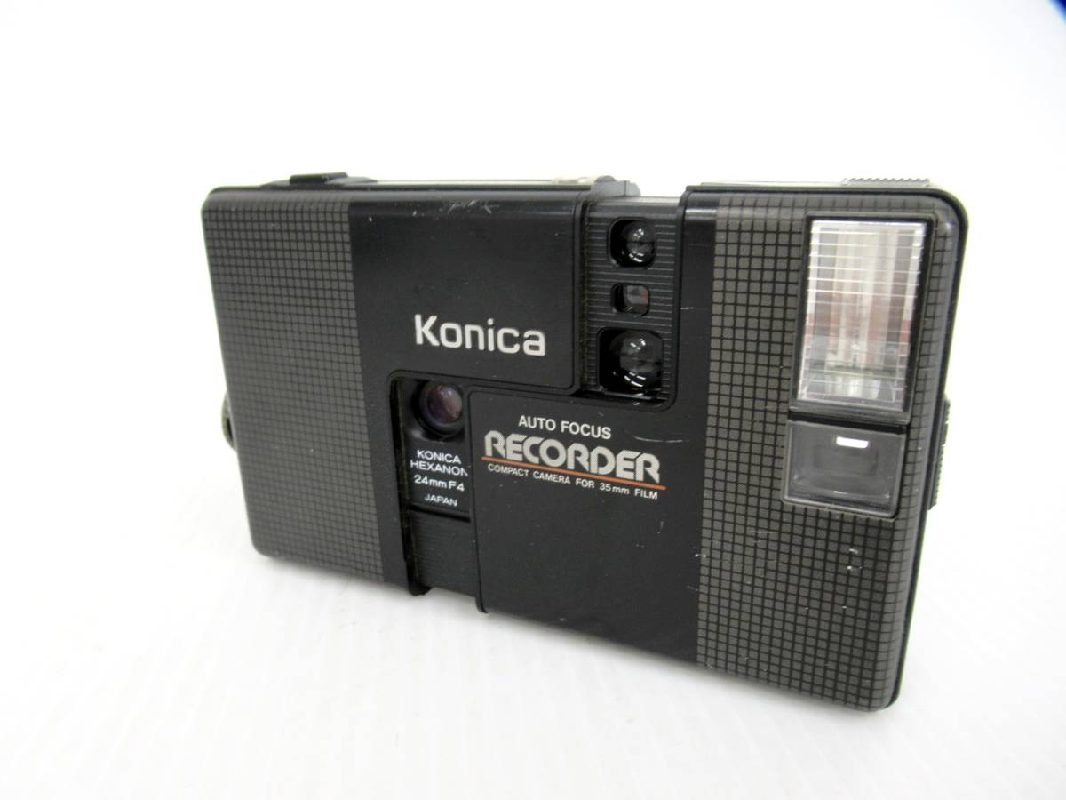 【Konica/コニカ】酉⑤152//KONICA/コニカ　AUTO RECORDER COMPACT CAMERA HEXANON 24mm F4