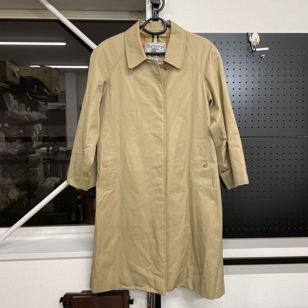 G◎ BURBERRY バーバリー ステンカラーコート ノバチェック 7ar