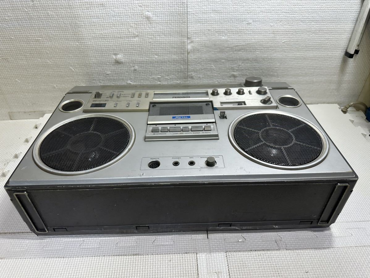 日立 ラジカセ TRK-8600RM 昭和レトロ ※ 通電確認 動作未確認 状品