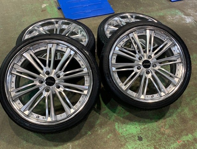 ☆ レクサス LS460等 weds kranze Acuerdo 20インチ タイヤ&アルミ 4本 