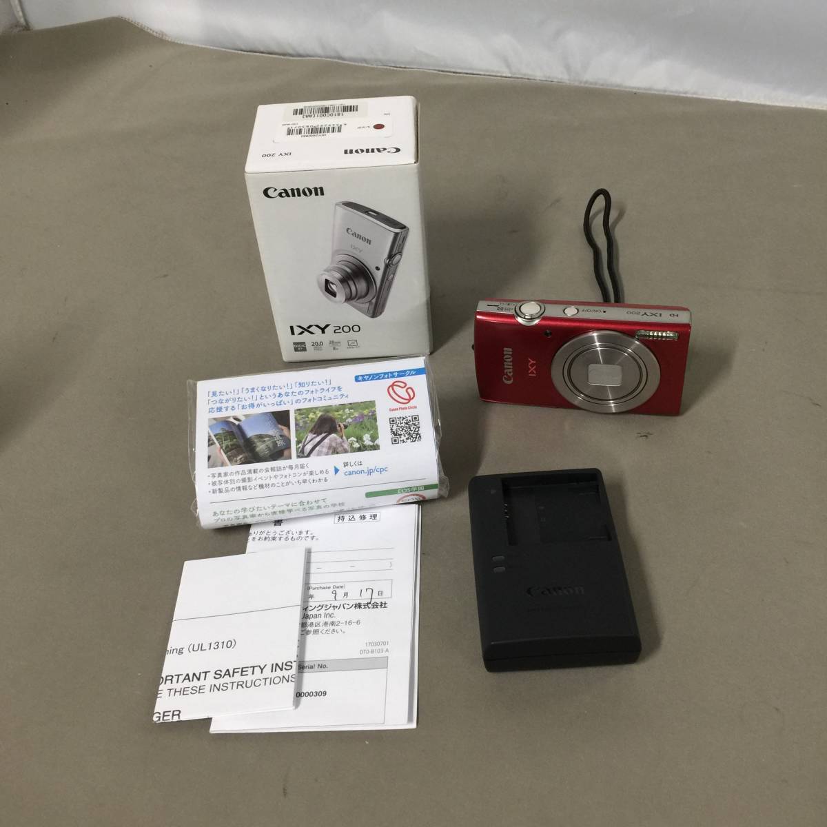 ■Canon キャノン IXY 200 デジタルカメラ レッド　【23/1023/01 IXY Canon 0 整備済み品 イクシ 超コンパクトデジカメ