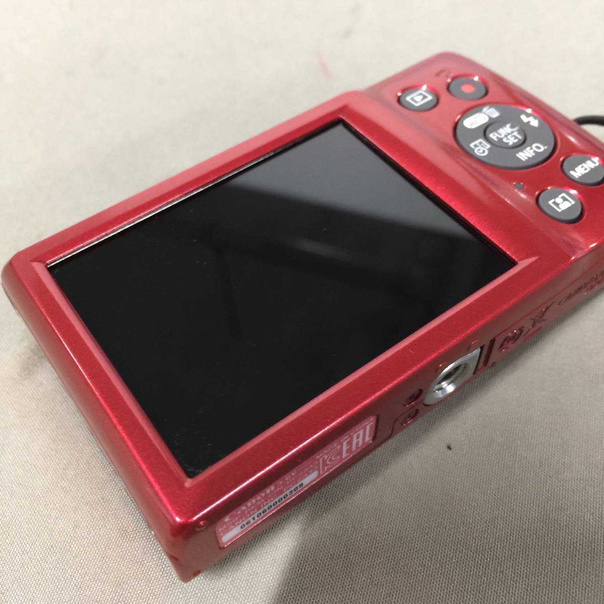■Canon キャノン IXY 200 デジタルカメラ レッド　【23/1023/01 IXY Canon 0 整備済み品 イクシ 超コンパクトデジカメ
