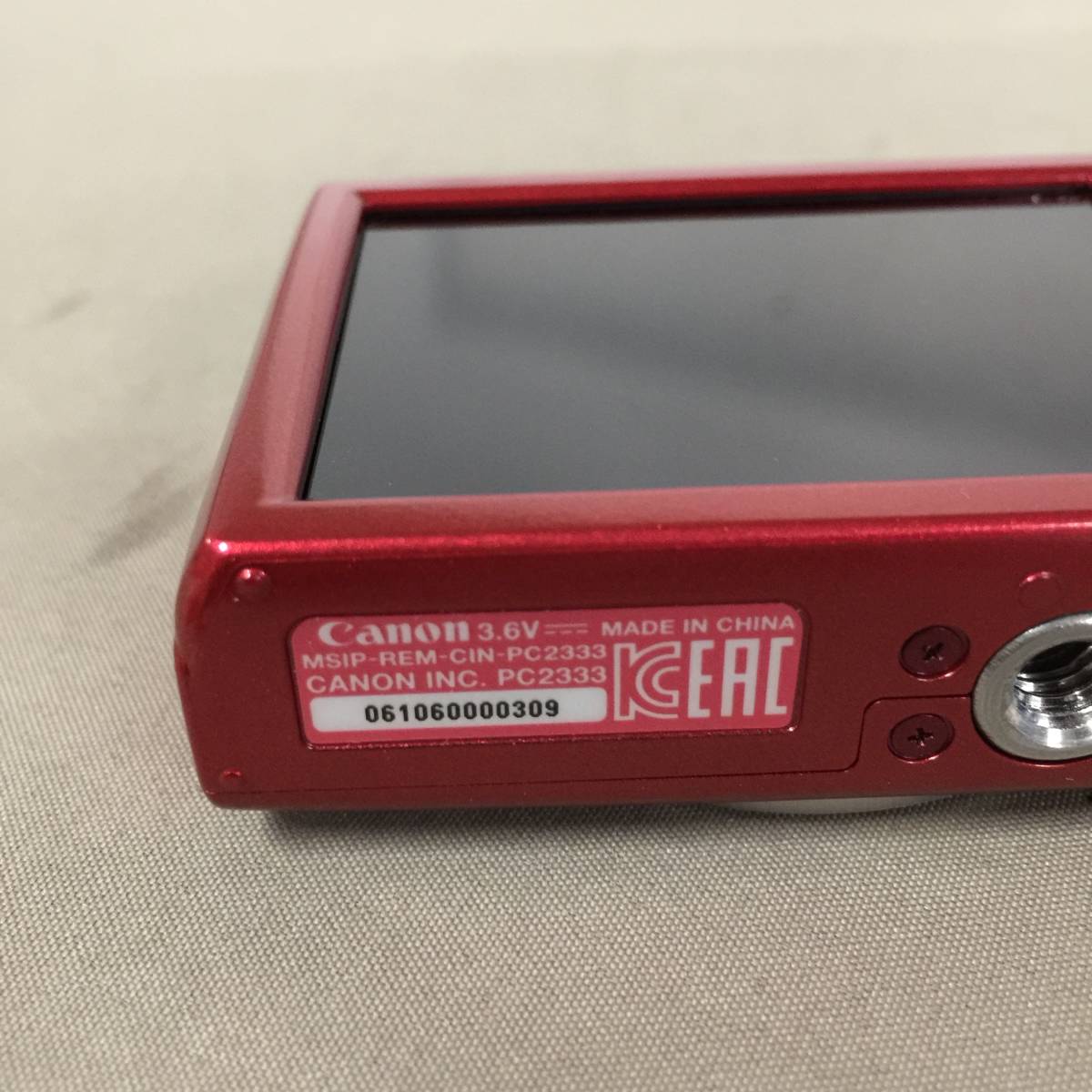 ■Canon キャノン IXY 200 デジタルカメラ レッド　【23/1023/01 IXY Canon 0 整備済み品 イクシ 超コンパクトデジカメ
