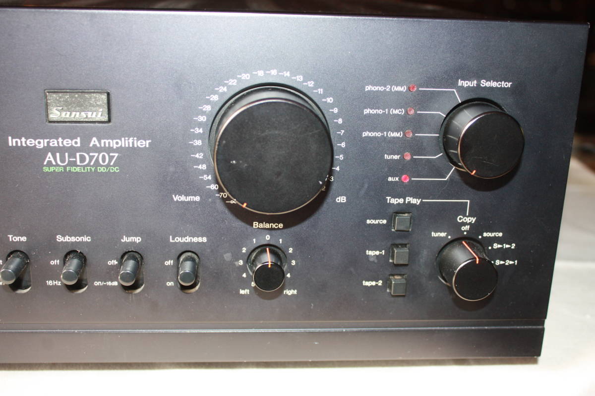 SANSUI AU-D707 プリメインアンプ　動作品_7