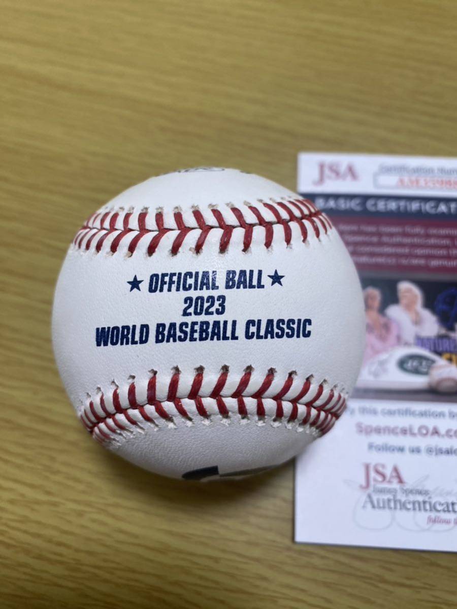JSA証明書付 吉田正尚 2023 WBC 試合球 直筆サインボール ( 大谷翔平