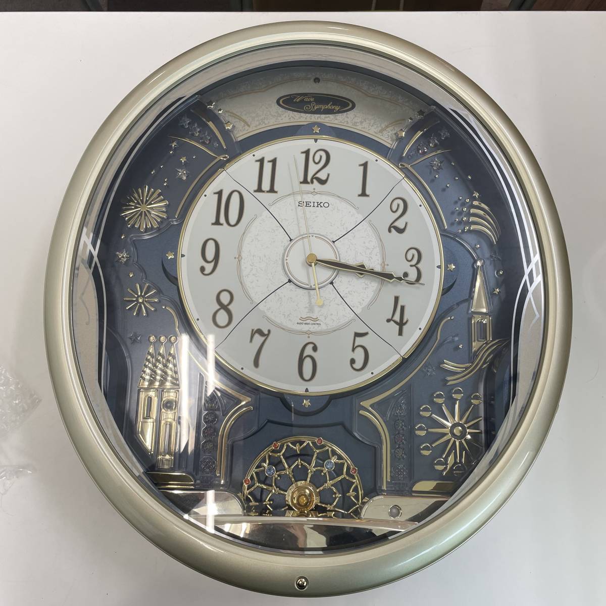 上9945 SEIKO からくり 電波時計 RE-561H 動作品 保管品 RE561H