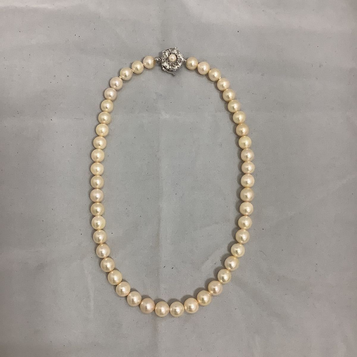 パールネックレス 9mm 40cm SILVER刻印 】 【公式通販】