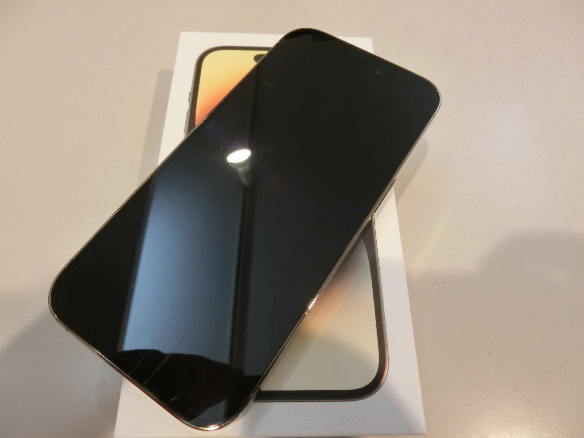 SIMフリー☆iPhone14 Pro 256GB ゴールド 中古品☆ 整備済み品 Apple