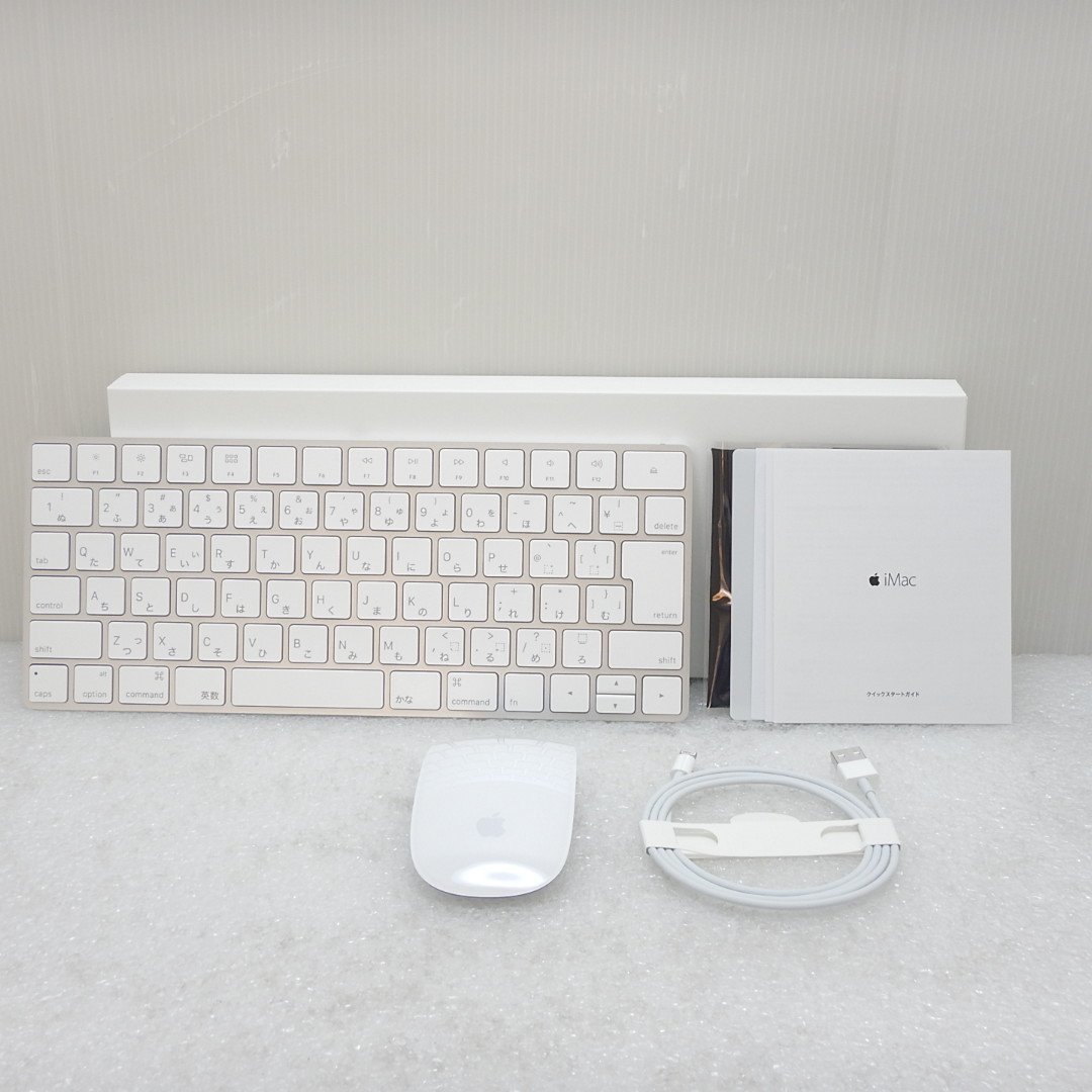 【美品】★送料無料★ iMac付属品 Apple Magic Keyboard 日本語マジックキーボード A1644 マジックマウス2 A1657 セット 中古 015