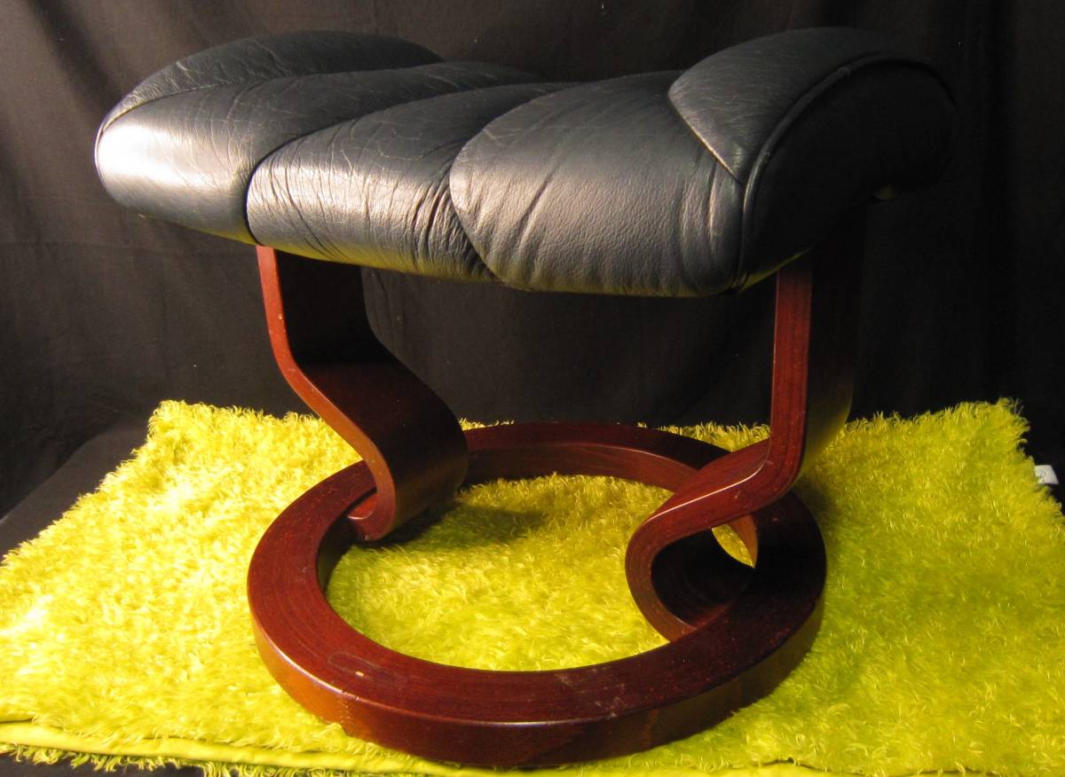 EKORNES オットマン ブラックレザー EKORNES オットマン 【公式通販】