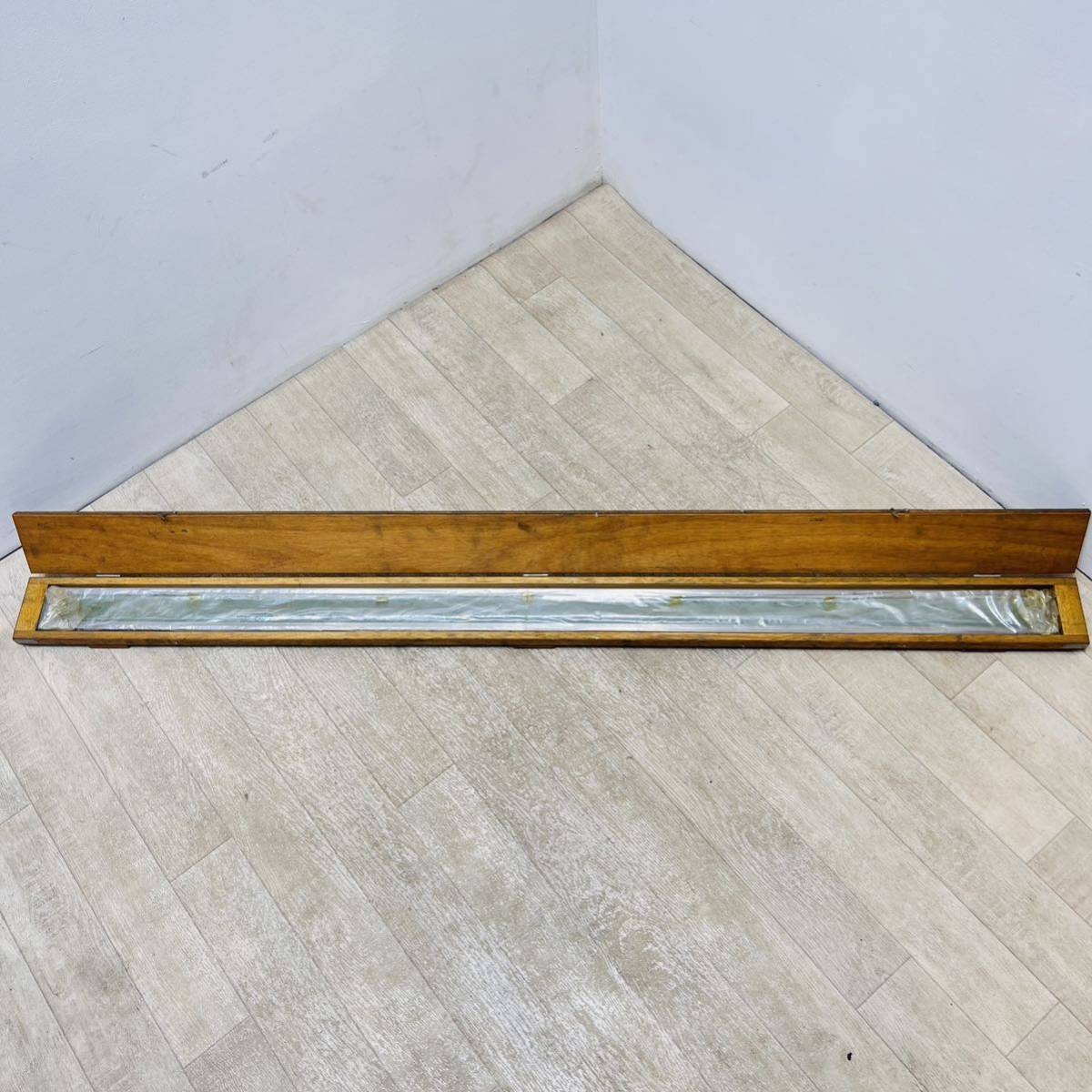 【231020-29】　美品　アイビーム型 ストレートエッヂ ストレートエッジ OMISEIKI 1500mm×70mm×15mm