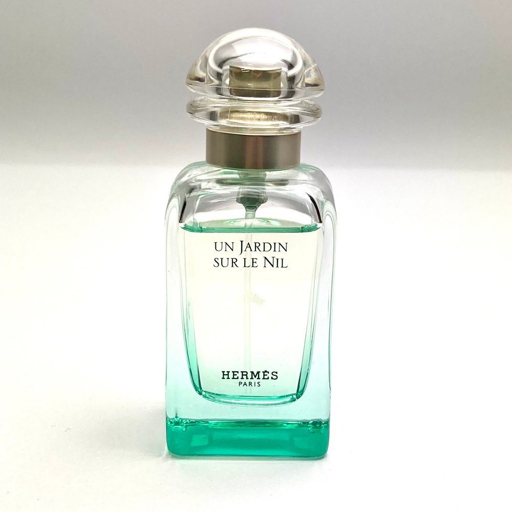 rm) HERMES エルメス ナイルの庭 【UN JARDIN SUR LE NIL】 50ml 香水 スプレー ボトル 残量80%以上 フランス製 中古 USED