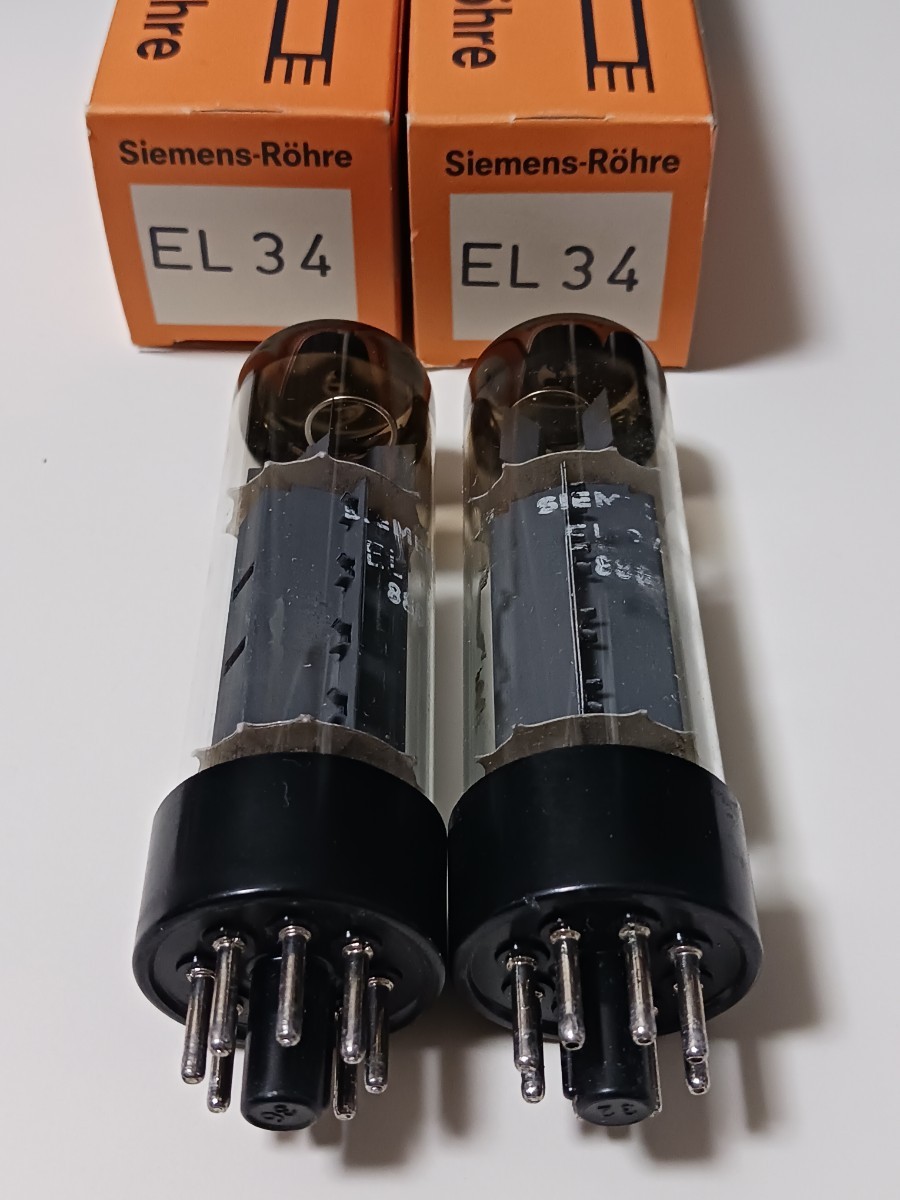 SIEMENS EL34 真空管 2本 シーメンス(真空管)｜売買されたオークション