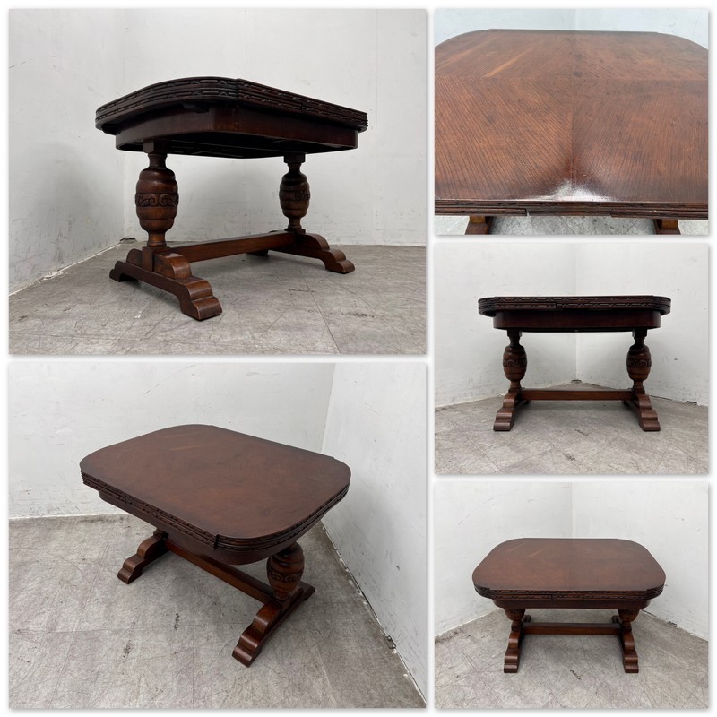 T4240☆極上の逸品☆英国アンティーク☆ダイニング5点set☆ドロー