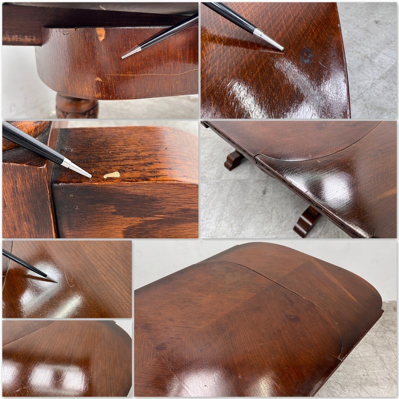 T4240☆極上の逸品☆英国アンティーク☆ダイニング5点set☆ドロー