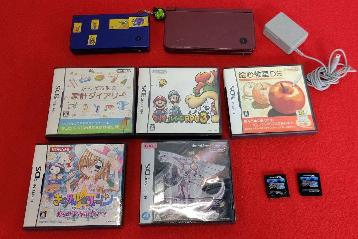 11352-03★Nintendo ニンテンドーDSi/DSi LL 本体 DSソフト7本 GBAソフト おまとめセット★