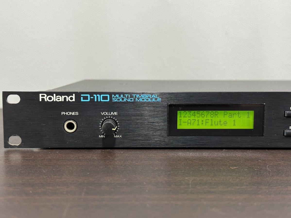 Roland ローランド D-110 LA音源 音源モジュール シンセサイザー 通電