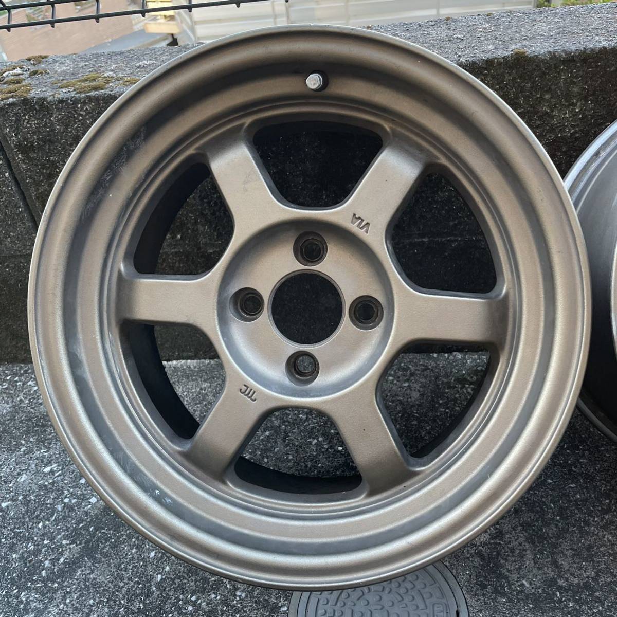 TE37 風 15インチ 8J +20? 28? 4本セット pcd100 4穴 シビック