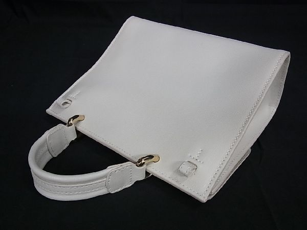 1円 ■極美品■ FURLA フルラ ジュリア レザー 2WAY チェーン ハンドバッグ ショルダー 斜め掛け 肩掛け レディース ホワイト系 AQ8751