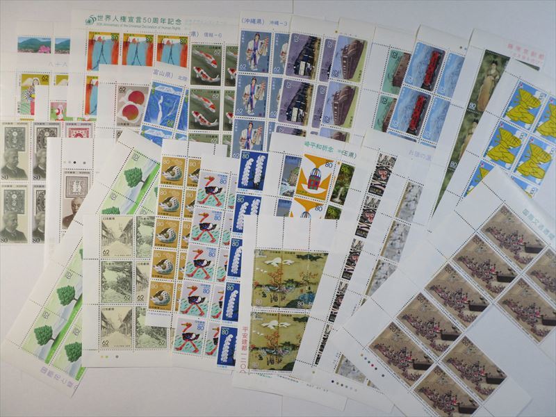 ！！「 切手 ・ 未使用 」 記念切手 『 バラ ですが 』 いろいろ 28 種 28 組 計 263 枚のセット！！