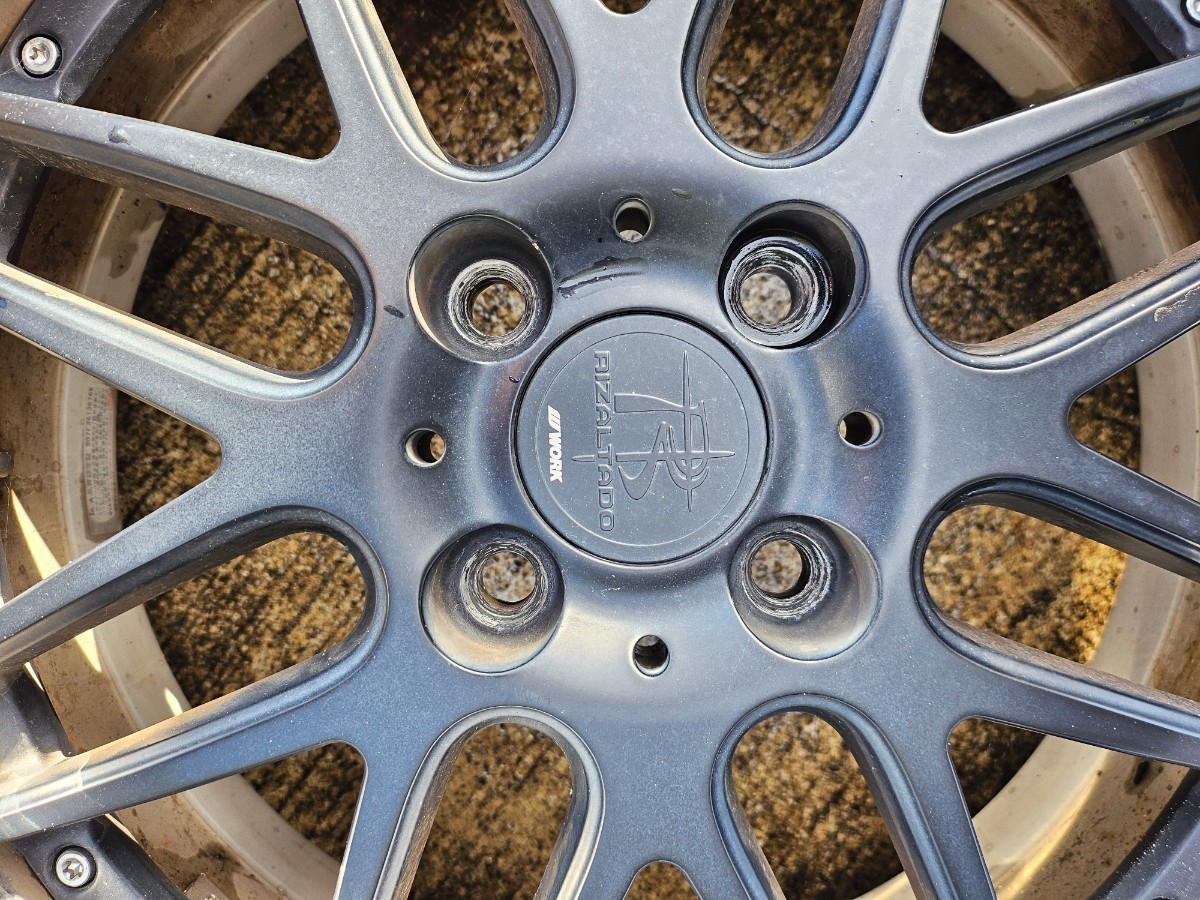 WORK ワーク リザルタード 17 インチ 8J PCD 100 4H（タイヤ付き 
