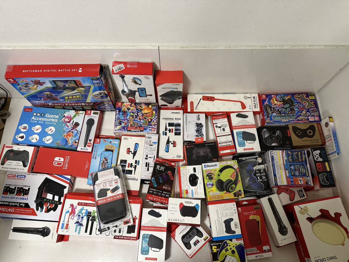 任天堂 スイッチ switch 周辺機器 大量まとめ 本体ポーチ つりロッド 